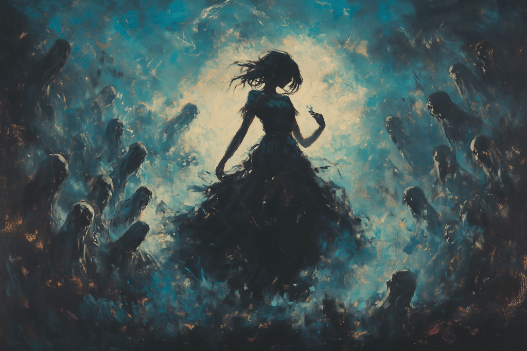 Hell er ikke kun dødens dronning.
Hun er det blødeste mørke og den stærkeste jord.
Hun tager intet fra dig – men viser dig, hvad du ikke længere behøver.
Hun er skyggen bag flammen, blodet under isen, sandheden under alle lag.

I hendes rige vokser rødderne af Urtræet,
og i hendes favn hviler de, der tør se med åbne øjne.

Hell er ikke enden.
Hun er porten tilbage til din kerne.