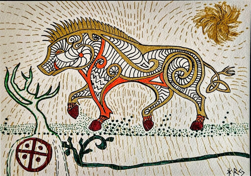 " Gyldenbørste den skinnende."