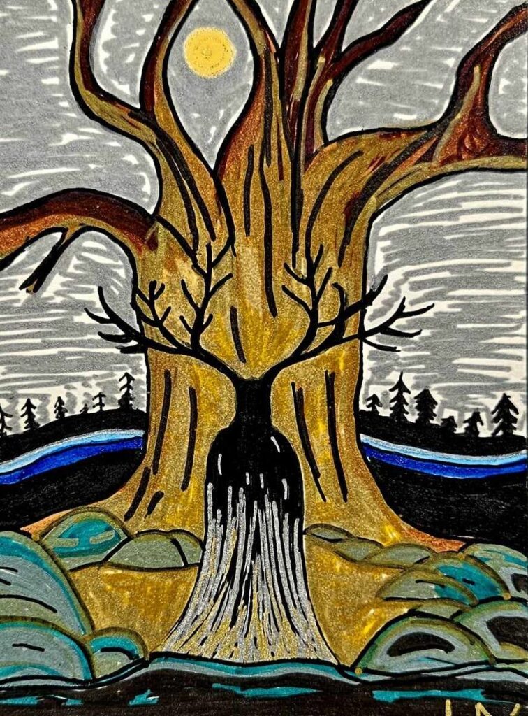 "Skovens indre kraft er fuld af devaer og kraftfulde væsner."