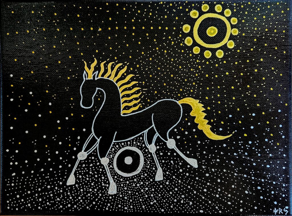 "Solens Hest og Månens i én."