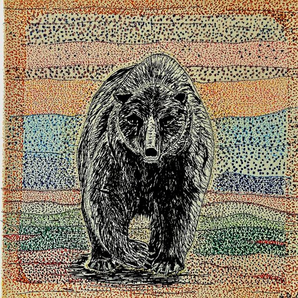 Hun Bjørn
Tusch på lærred
20 x 20