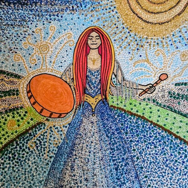 "TrommeVølve.... Trommer solen og foråret frem. En hilsen til livet."